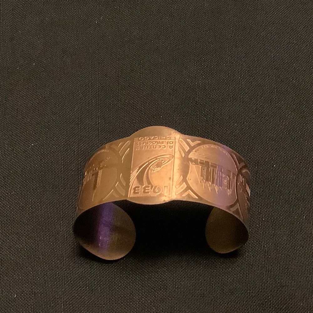 1933 WORLDS FAIR COPPER BRACELET